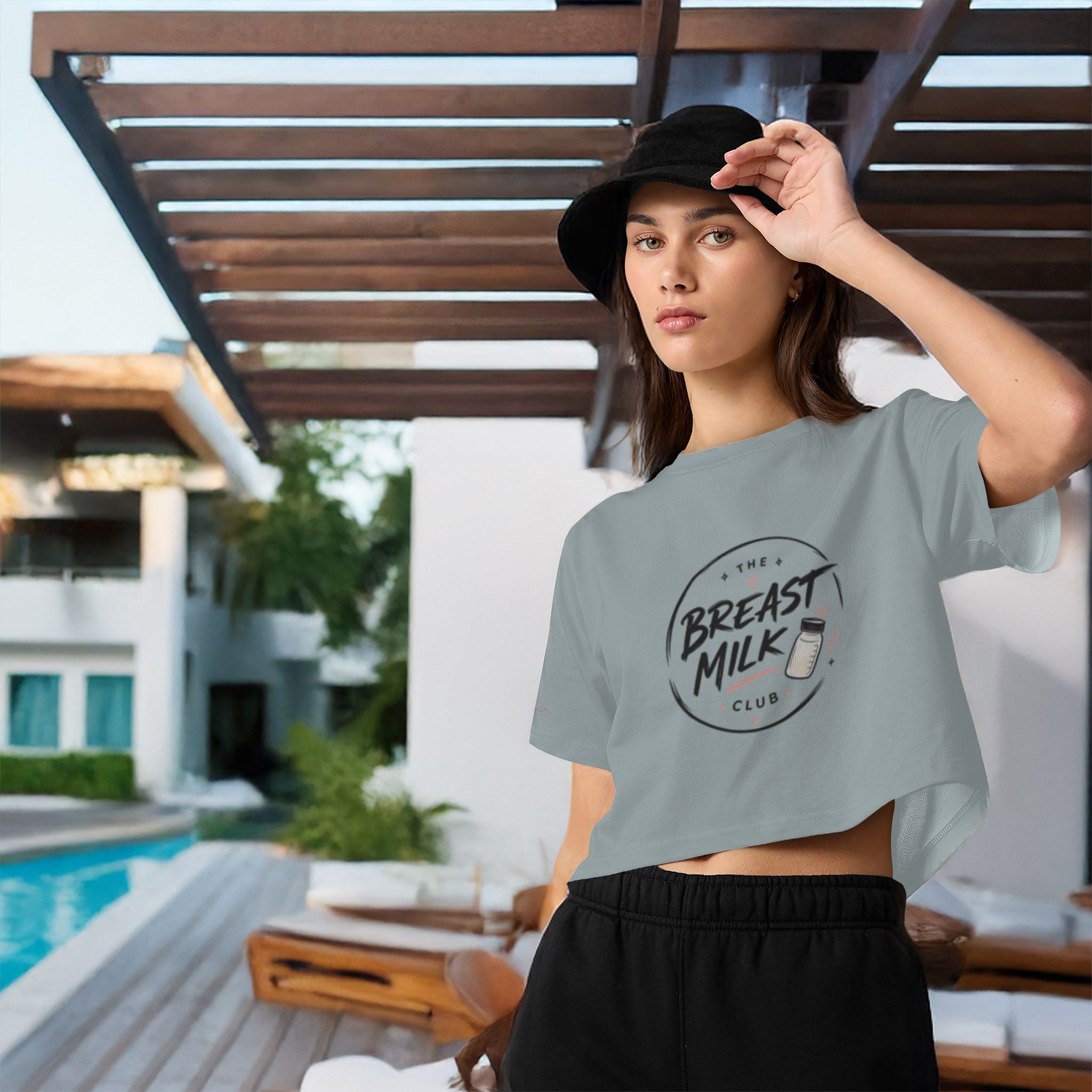 The Breast Milk Club Crop Tee