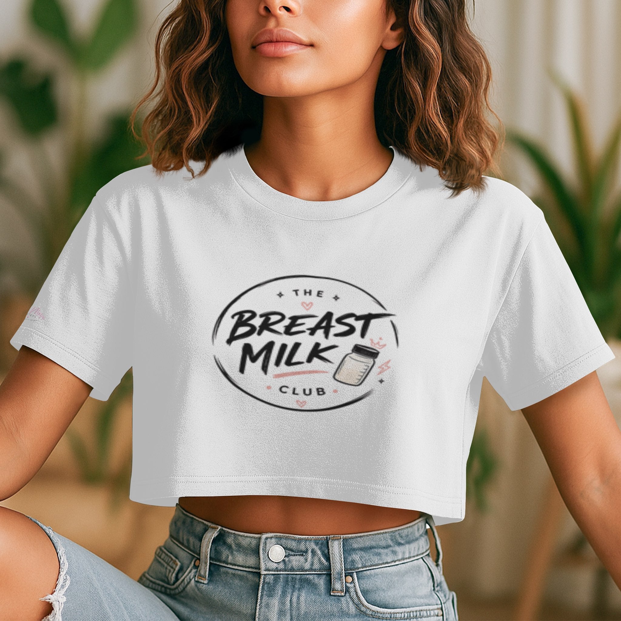 The Breast Milk Club Crop Tee