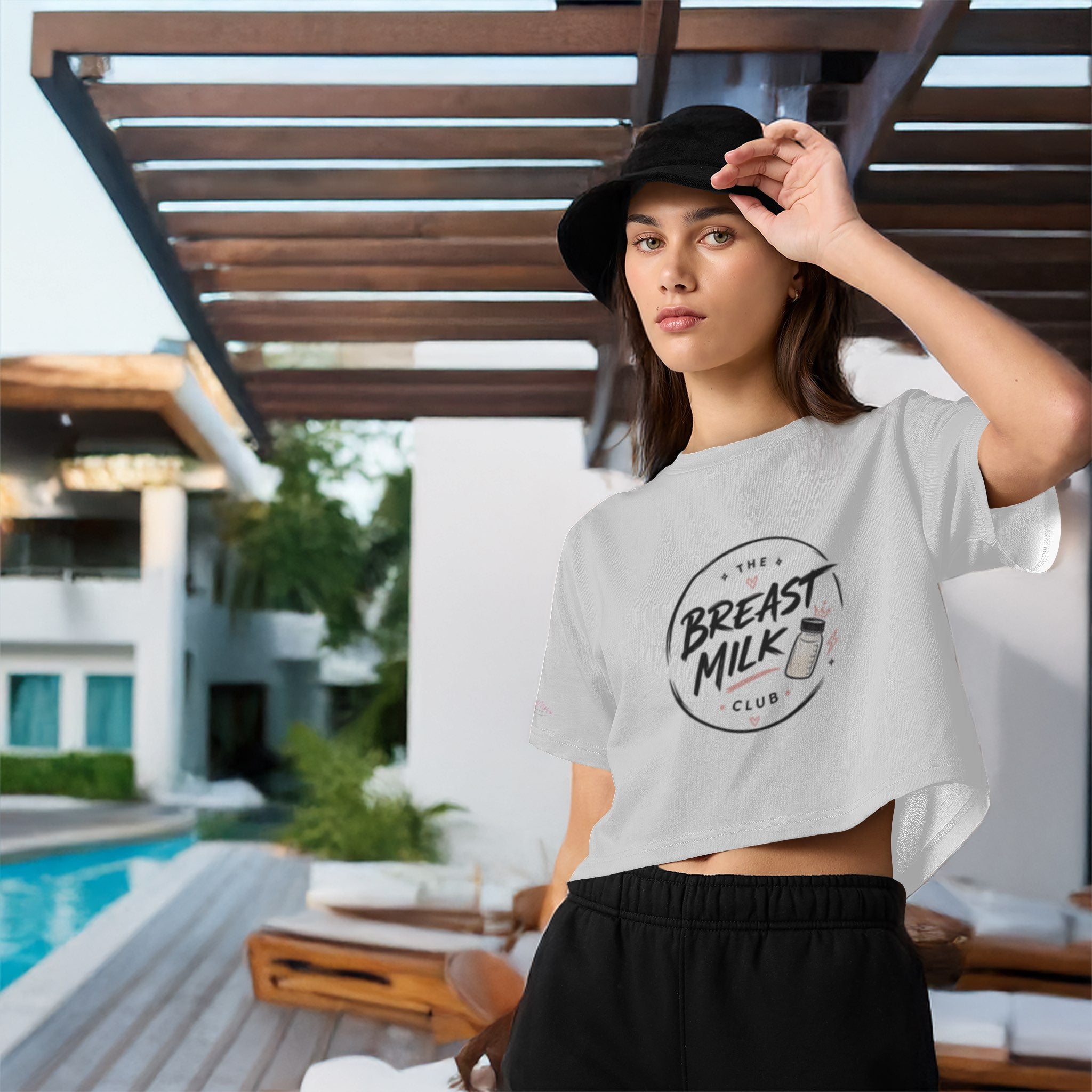The Breast Milk Club Crop Tee