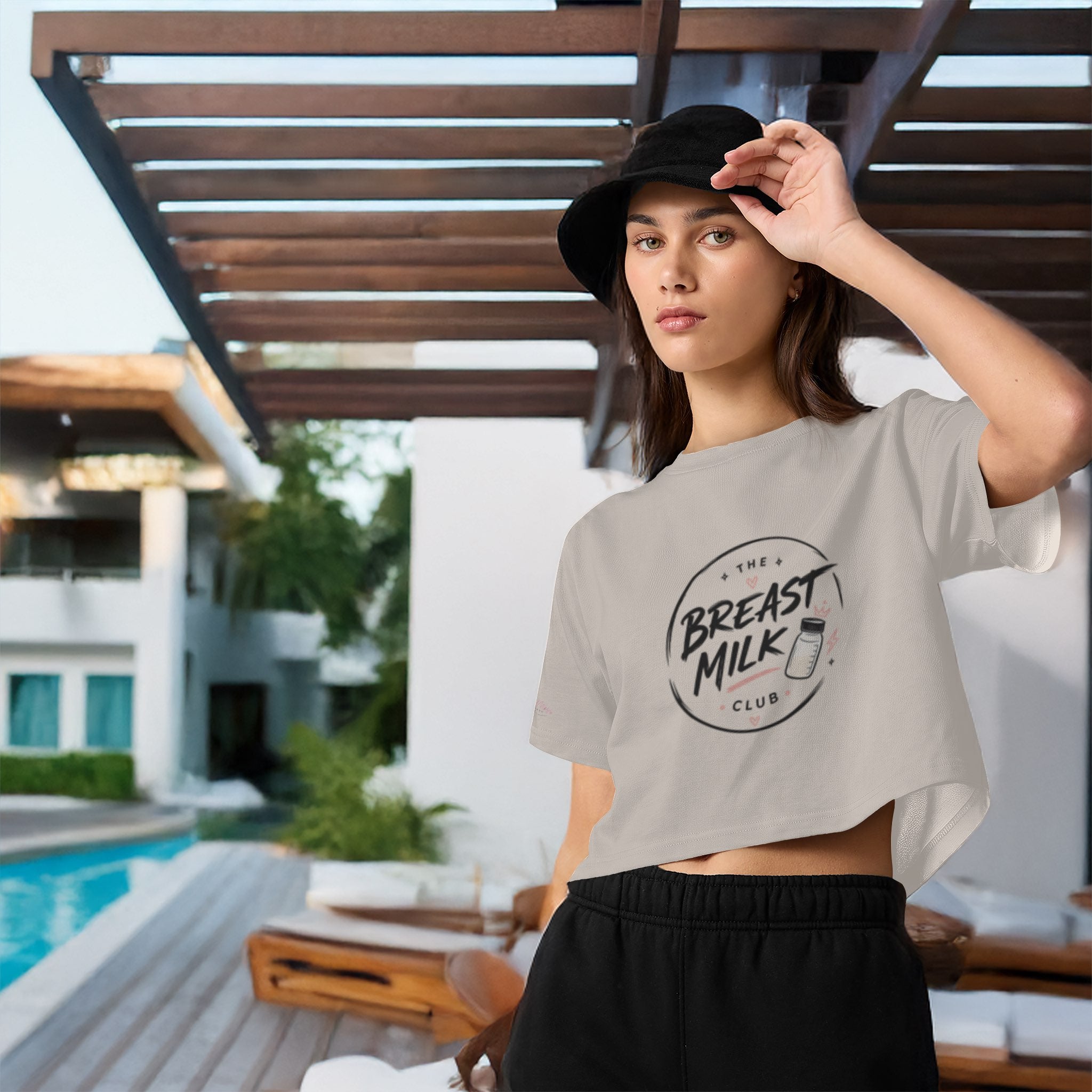 The Breast Milk Club Crop Tee